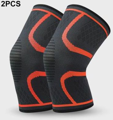2PCS Men Women Knee Pad Knee Compression Sleeve Knitted Fabric Joint Pain-Relief Football Knee Brace 2XL 20*5*12cm