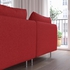 SÖDERHAMN 2-seat sofa with chaise longue - Tonerud red