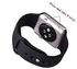 BlueLife Silicone Watchband 38mm Metal Buckle Strap For Apple Watch Sport Edition -Black