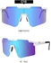 Joyzzz Cycling Sunglasses Men, Uv Protection Sports Sunglasses with Adjustable Temple, Polarized Cycling Glasses for Men Women, Outdoor Sports Glasses, Baseball Sunglasses (White)