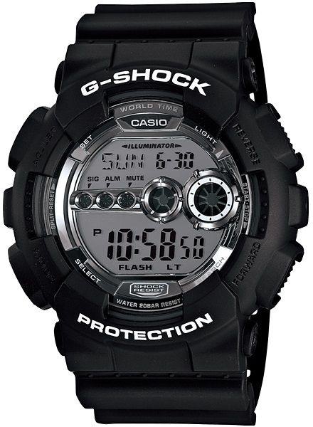 Casio G-Shock Men's Digital Dial Black Resin Band Watch [GD-100BW-1]
