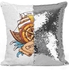 Lost In The Sea Design Sequin Decorative Pillow Multicolour