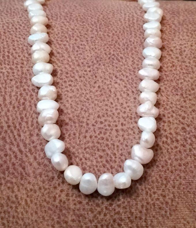 Sherif Gemstones Real Natural Handmade Choker Pearl Necklace