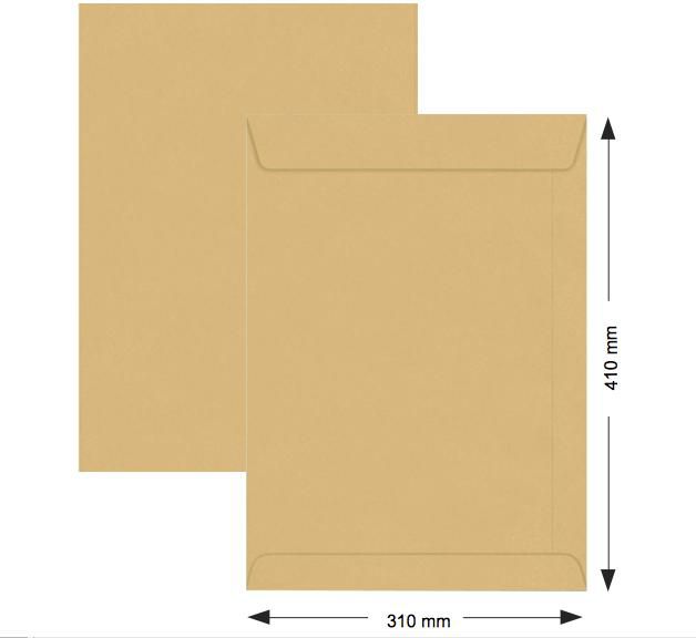 Hispapel Brown Envelope 310 x 410mm 16" x 12" 250pcs/box