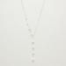 Asymmetric Chain Necklace with Pearl Detail