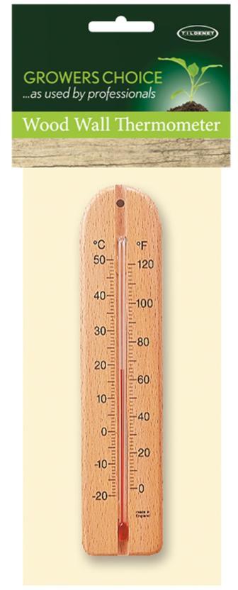 Tildenet Wood Wall Thermometer