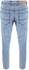 Get Alking Slim Fit Jeans Men'S Pants, Size 38 - Light Blue with best offers | Raneen.com