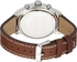 Tommy Hilfiger Men's Off White Dial Leather Band Watch - 1791230