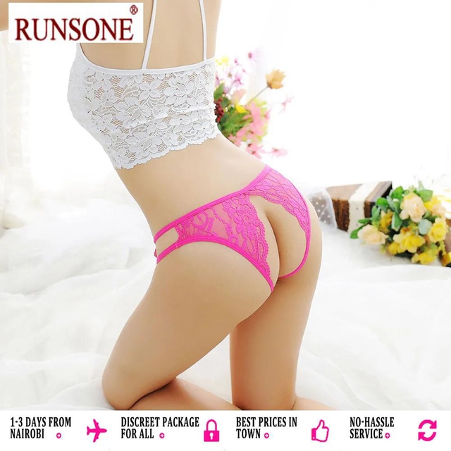 Women's Lace Panties Crotchless Underwear Thongs Lingerie G-String Floral  Briefs 