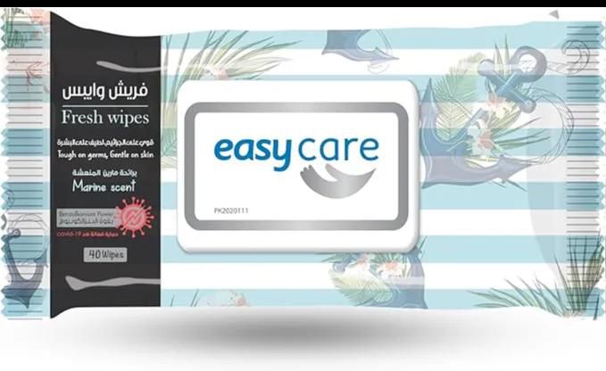 Easy Care | Wipes with Marin Scent | 40 Pcs