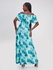 Liliadly Summer Vibe Off Shoulder Dress - Turquoise