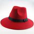 One Piece Top Hat Wool Jazz Hat Solid Color Hip-Hop Show Top Hat