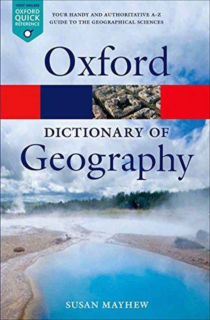 Oxford University Press A Dictionary of Geography (Oxford Quick Reference) ,Ed. :5