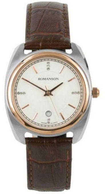 Romanson TL1269-LJ Leather Watch - Brown