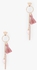 Pink Tassel Pearl Earrings