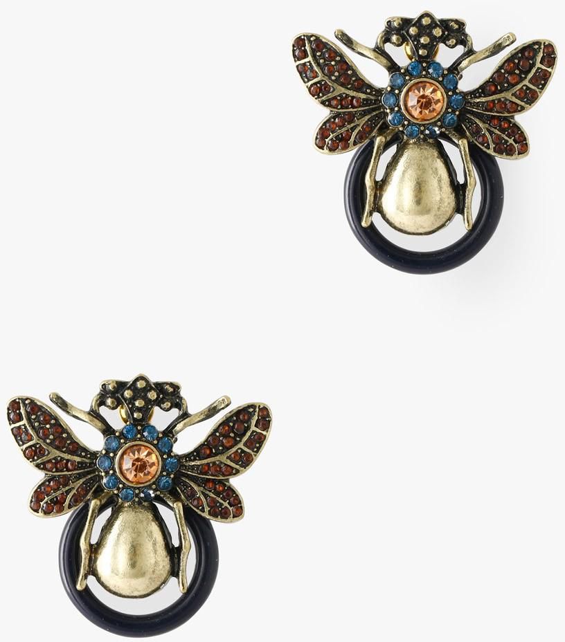 Bug Crystal Earrings