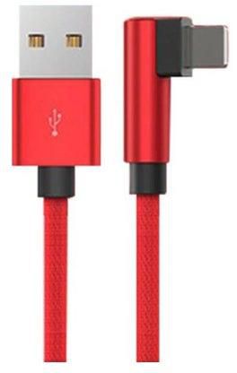 2.4A 90 Degree Nylon USB Cable for IPhone And IPad