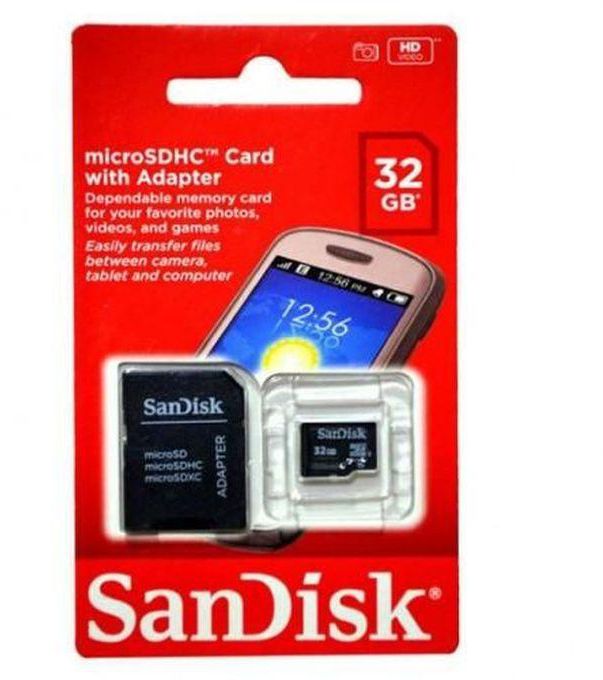 Sandisk Micro SD, Mem, Memory Card - 32GB