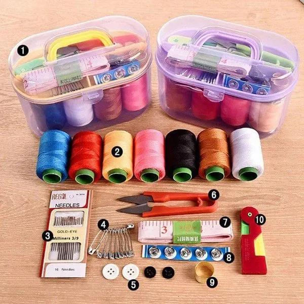 Sewing Kit Needle Box Set 10 in1 Household Sewing Tools Portable Sewing Kit