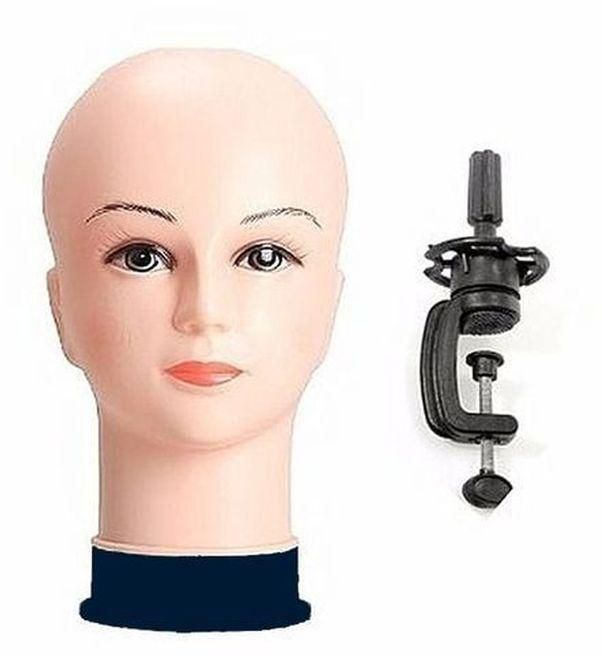 Mannequin Head With Clamp For Wig Making