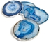 Lumino Gilded Coasters S/4 Azure Silver