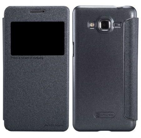 Nillkin Samsung Galaxy Grand Prime SM-G530F Sparkle Leather Case Cover - black