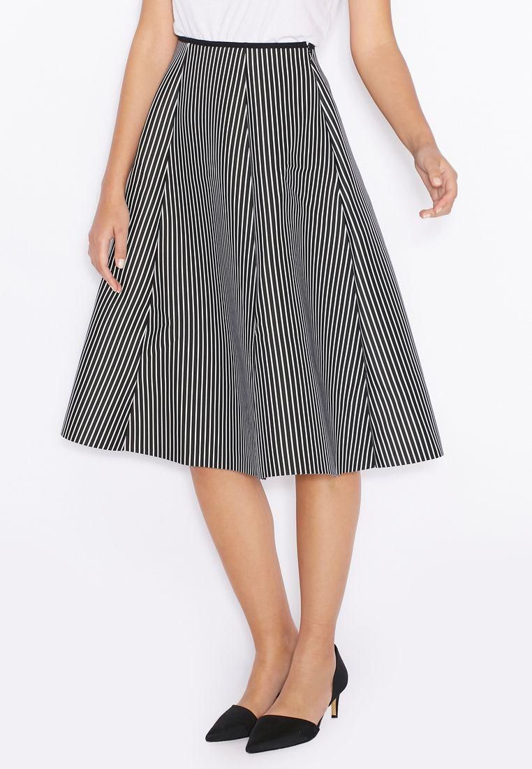 Scuba Striped Skirt