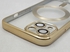IPhone 13 (6.1 Inch) MagSafe Case With Colored Sides & Camera Protection - Clear / Gold