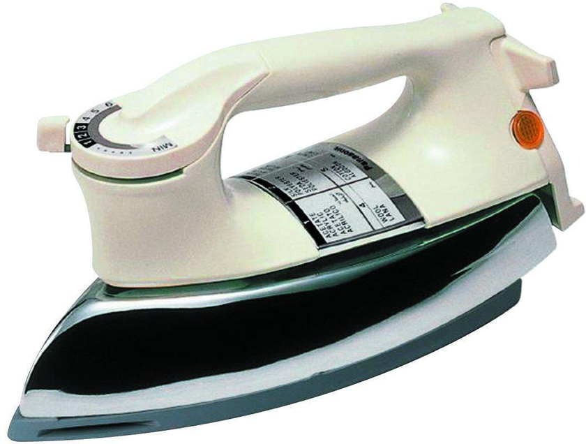 Panasonic Heavy Iron, 1000W, Non-stick Coated Soleplate,White/Silver