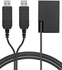 محول طاقة بمنفذ USB مزدوج طراز DR-E17 أسود/فضي