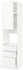 METOD / MAXIMERA High cab f oven w door/3 drawers, white, Häggeby white, 60x60x240 cm