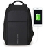 حقيبة ظهر متعددة الوظائف للابتوب مع منفذ شحن USB 15بوصة أسود