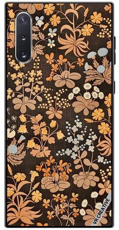 Protective Case Cover For Samsung Galaxy Note10 5G Brownie Flower Design Multicolour