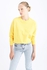 Defacto Woman Casual Regular Fit Knitted Sweatshirt - Yellow