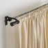RÄCKA Curtain rod, black, 120-210 cm - IKEA