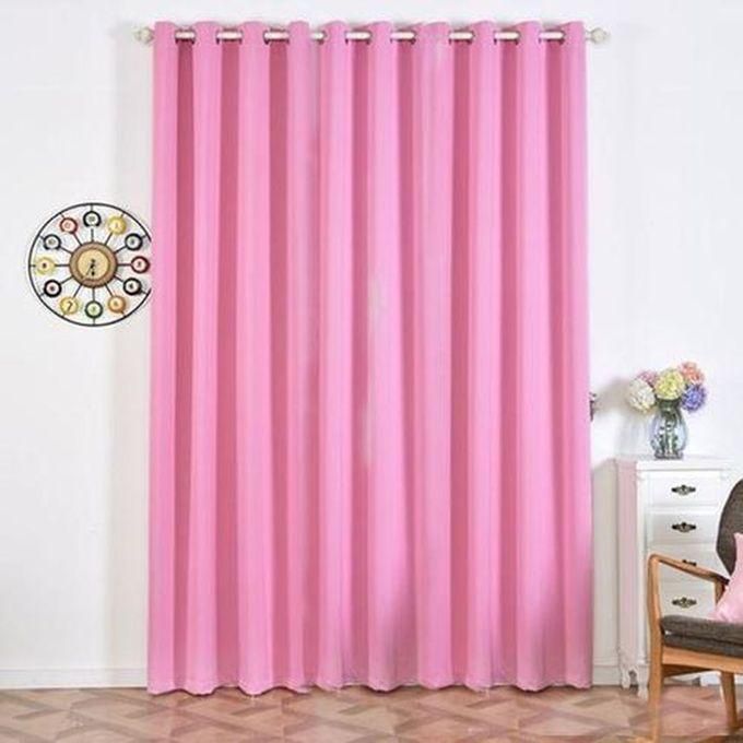 Pink Curtain + Heavy Sheers