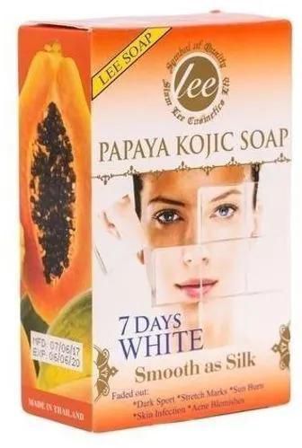 Lee Papaya Kojic Soap 7Days White Soap orange