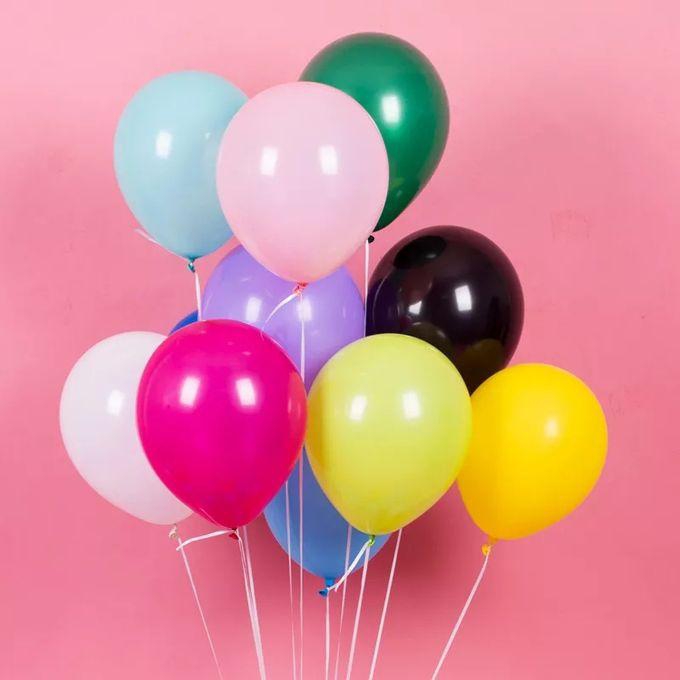 10Pieces Mixed Colours Plain Latex Balloons