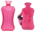 2L Hot Water Bottle With Reattachable Pouch. Pink