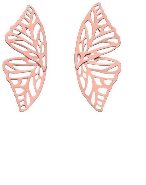 fluffy women accessories Flying Butterfly Earring Of Fluffy Women's Accessories-Pink