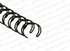 Fellowes Wire Binding Rings 3:1", 34 Loops, 12mm, 100/box, Black