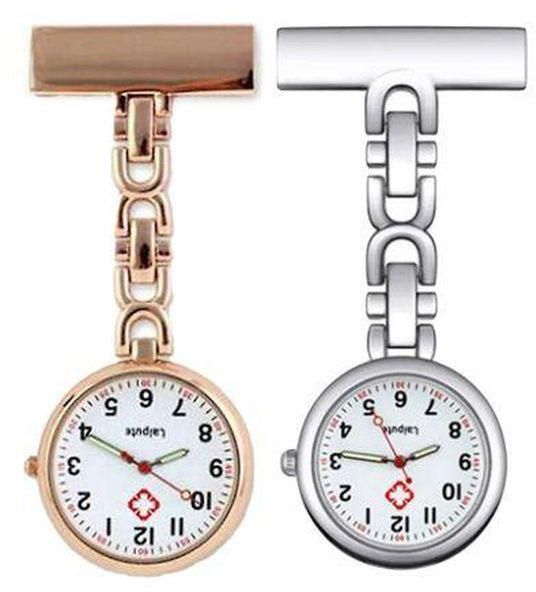 2PCS Nurse Watches With Brooch - Silver/Rose Gold