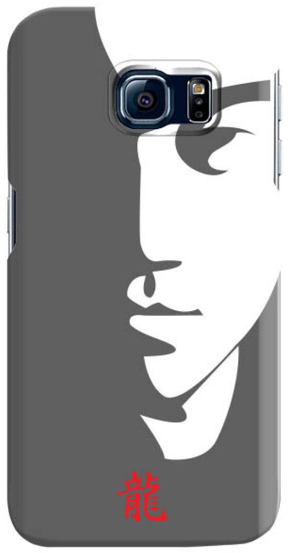 Stylizedd Samsung Galaxy S6 Edge Premium Slim Snap case cover Matte Finish - Tibute - Bruce Lee - Grey