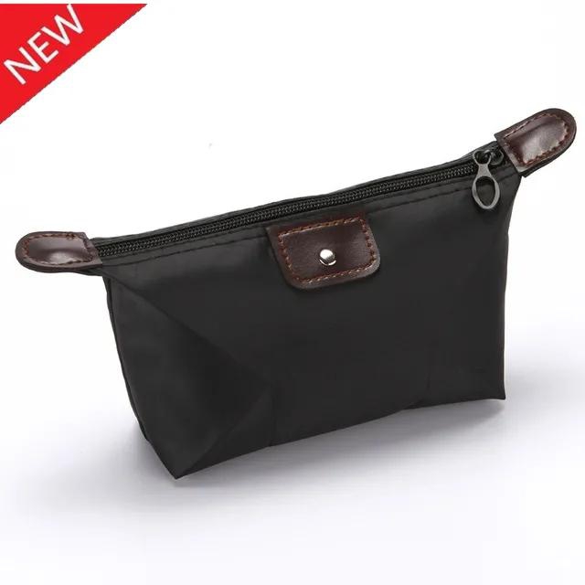 Fashion Waterproof Ladies Cosmetic Bag Wallet Card Case Men's Storage Bag Wallet Card Case Red as picture