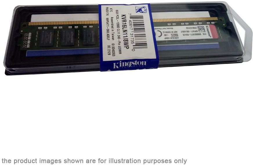 Kingston 8GB DDR3L 1600 Non-ECC 1.35V Low Voltage 240-Pin Value Ram