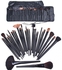 Black Color 32 Pcs Makeup Brush Set Cosmetic Brushes Make up Kit Pouch Bag Case