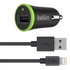 Belkin Ultra Ultra-Fast 2.4amp USB Car Charger with 1.2m Lightning Charge and Sync Cable Black - F8J121BT04-BLK