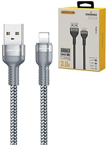 DIGIT PLUS USB charger cable USB charger cable 4FT compatible with iPhone 12pro max, 12/12pro 11 pro max 11/11 pro XS X-fast charging cable for iPhone out put 3A durable cable upgradable