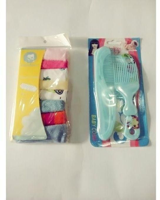 Set Of Quality Baby Comb And Gerber Washcloth