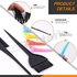Rustark 22Pcs Hair Coloring Dyeing Kit Includes Hair Coloring Caps, Styling Tools, Disposable Hair Dye Shawl, Gloves, Dye Brush, Mixing Bowl, Angled Comb and Clips for Home DIY Salon Dyeing Hair